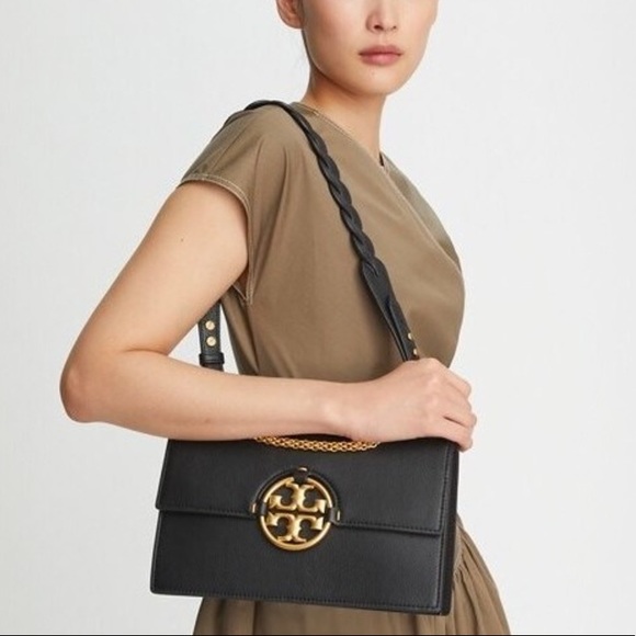 SOLD - Tory Burch Miller Convertible Shoulder Bag - Black NWT - Picture 3 of 14